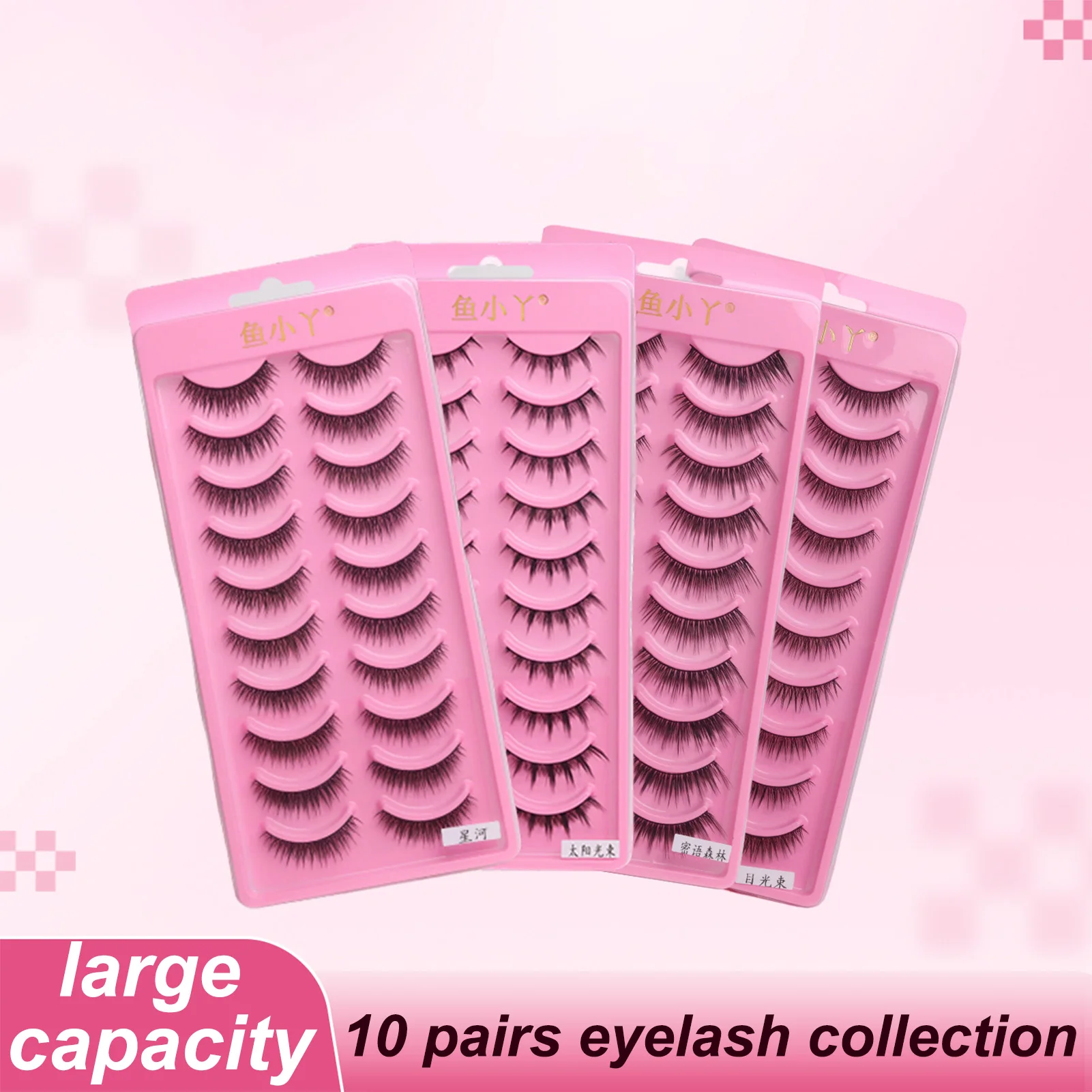 10Pairs Fake Eyelash Extension Natural 3D Mink False Eyelashes Makeup Eye Lashes Faux Cils Women Girls Make Up Beauty Tools