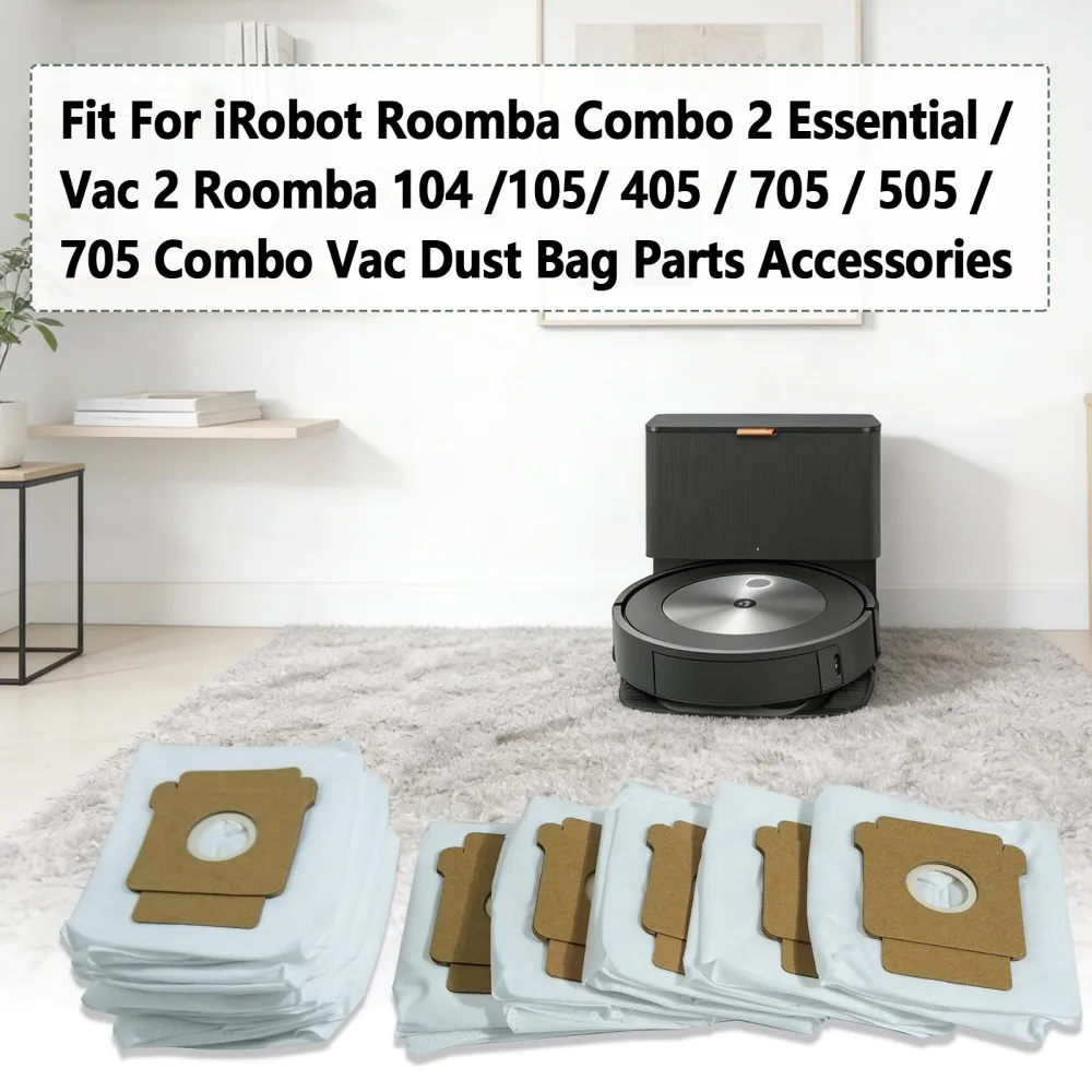 Fit For iRobot Roomba Combo 2 Essential / Vac 2 Roomba 104 / 105/ 405 / 705 / 505 / 705 Combo Vacuum Dust Bag Parts Accessories