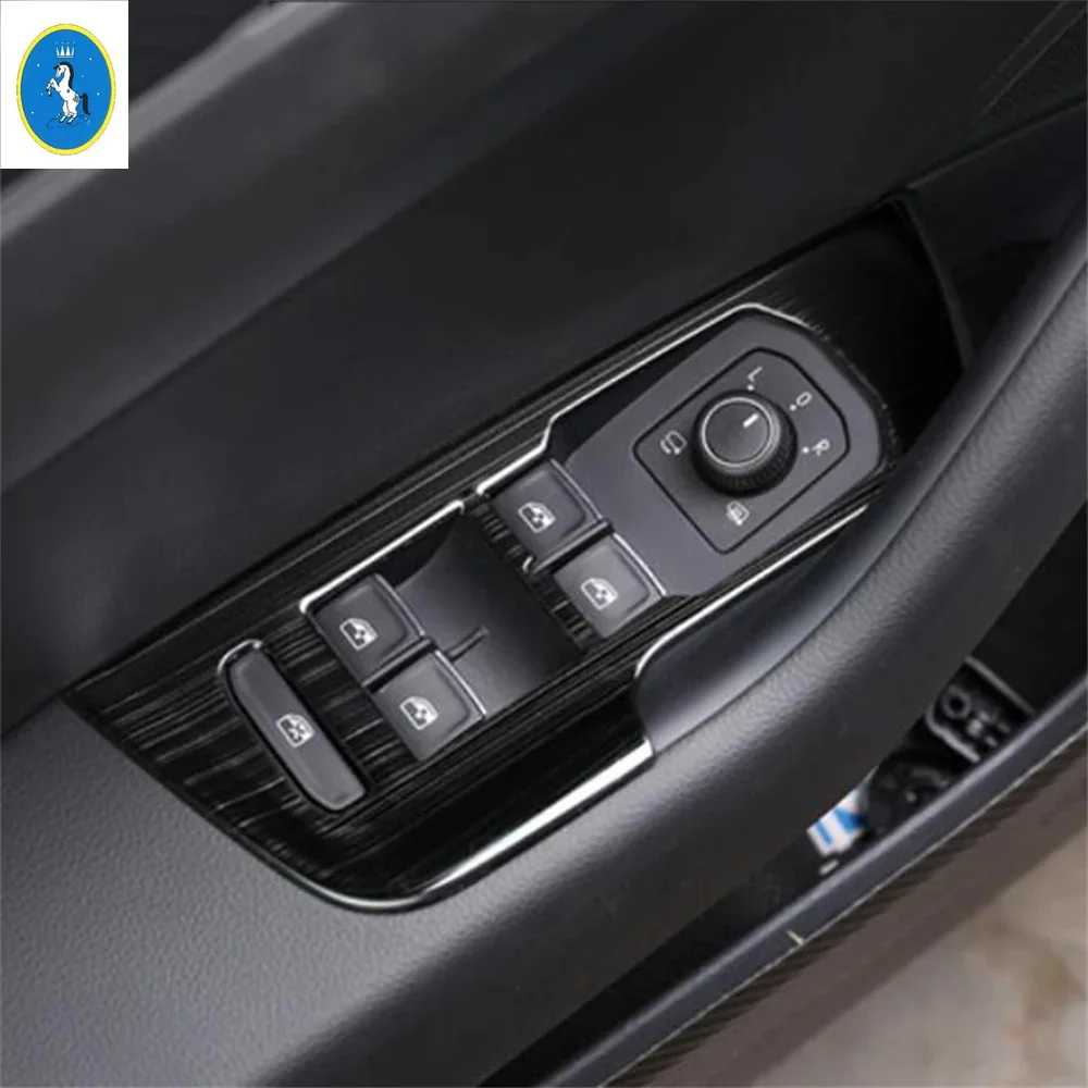 

For Volkswagen Passat B8 2016 - 2021 Car Interior Door Armrest Window Lift Control Button Switch Panel Cover Trim Accessories