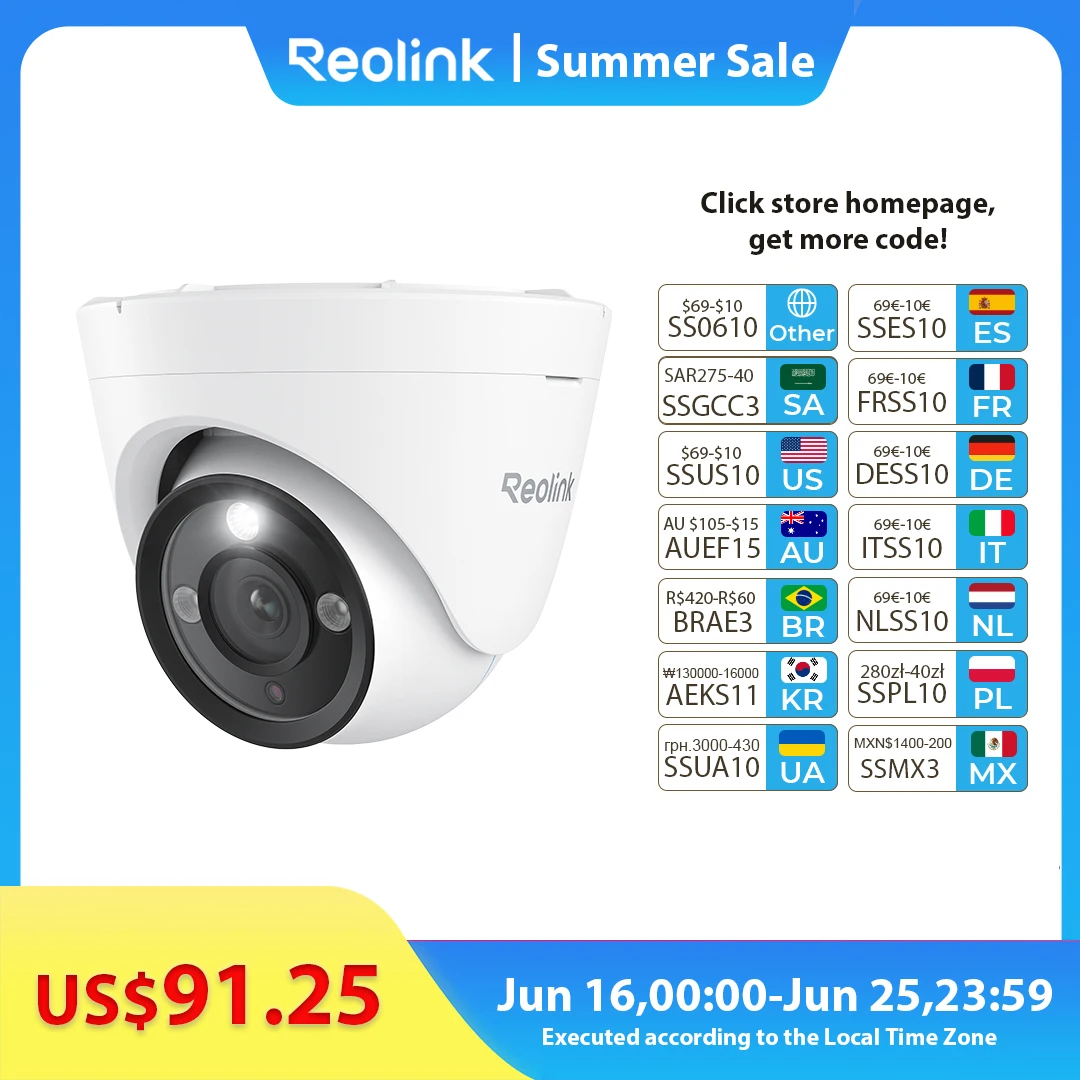 

Reolink 4K PoE Security Camera 3X Zoom Outdoor 8MP IP Cam Smart AI Person/Car/Pet Detection Home Protection Surveillance Cameras