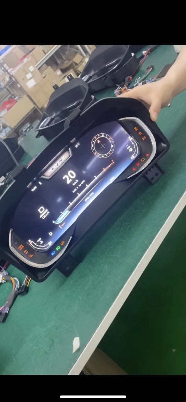 Car Digital Cluster For Dodge Ram 2013-2019 Dashboard LCD Instrument Panel Speedometer Virtual Cockpit Meter Screen Head Unit