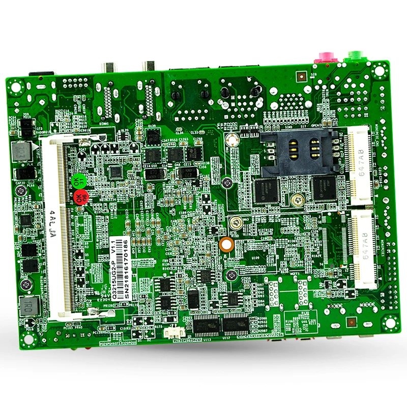 Support SIM Miniature Industrial Control Main Board 2955U Dual HDMI Dual INTEL Network Interface Card 6 Serial Port Q2955UG2-P