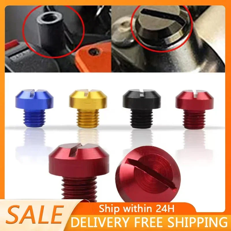 Right Hand CNC Aluminum Mirror Hole Plug Screws For Universal Motorcycle Rearview Mirror Hole Cover Bolts Accessories