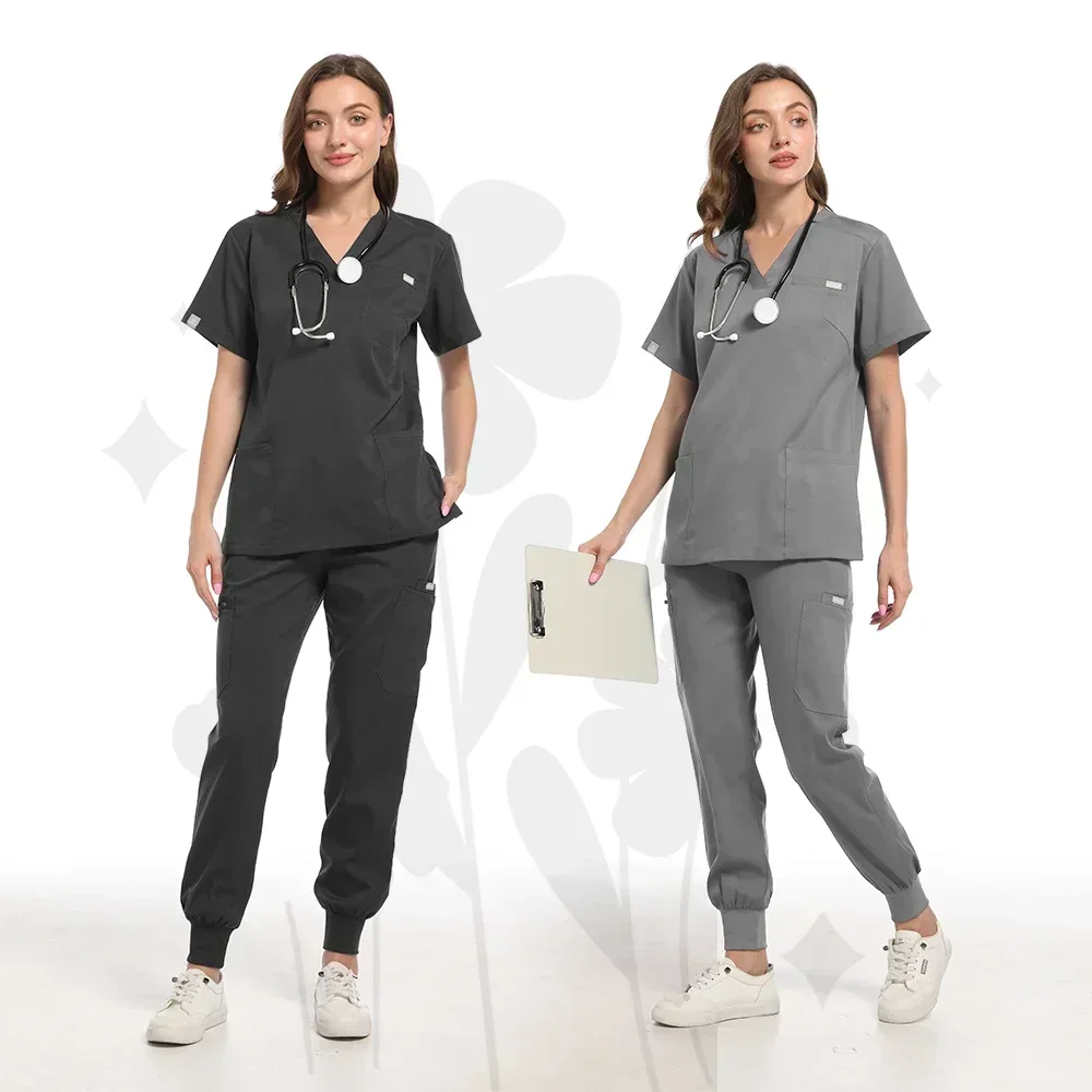 女性用ユニバーサルスクラブユニフォーム,ジョガー,病院アクセサリー,医療外科,薬局,ヘルスケア,衣類のスクラブユニフォーム