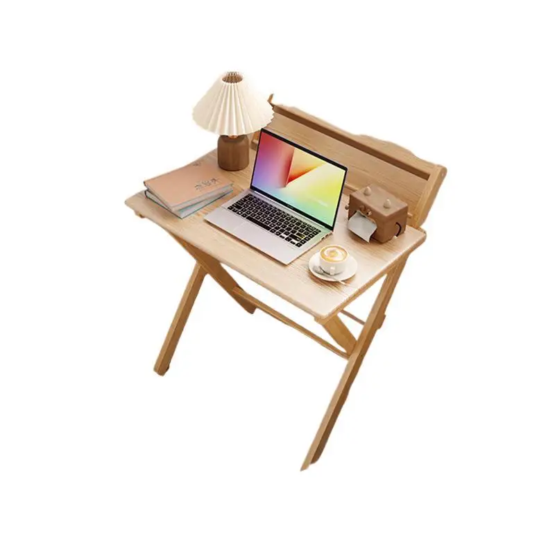 

Solid wood folding desk student household computer desk bedroom small apartment bedside study small table simple