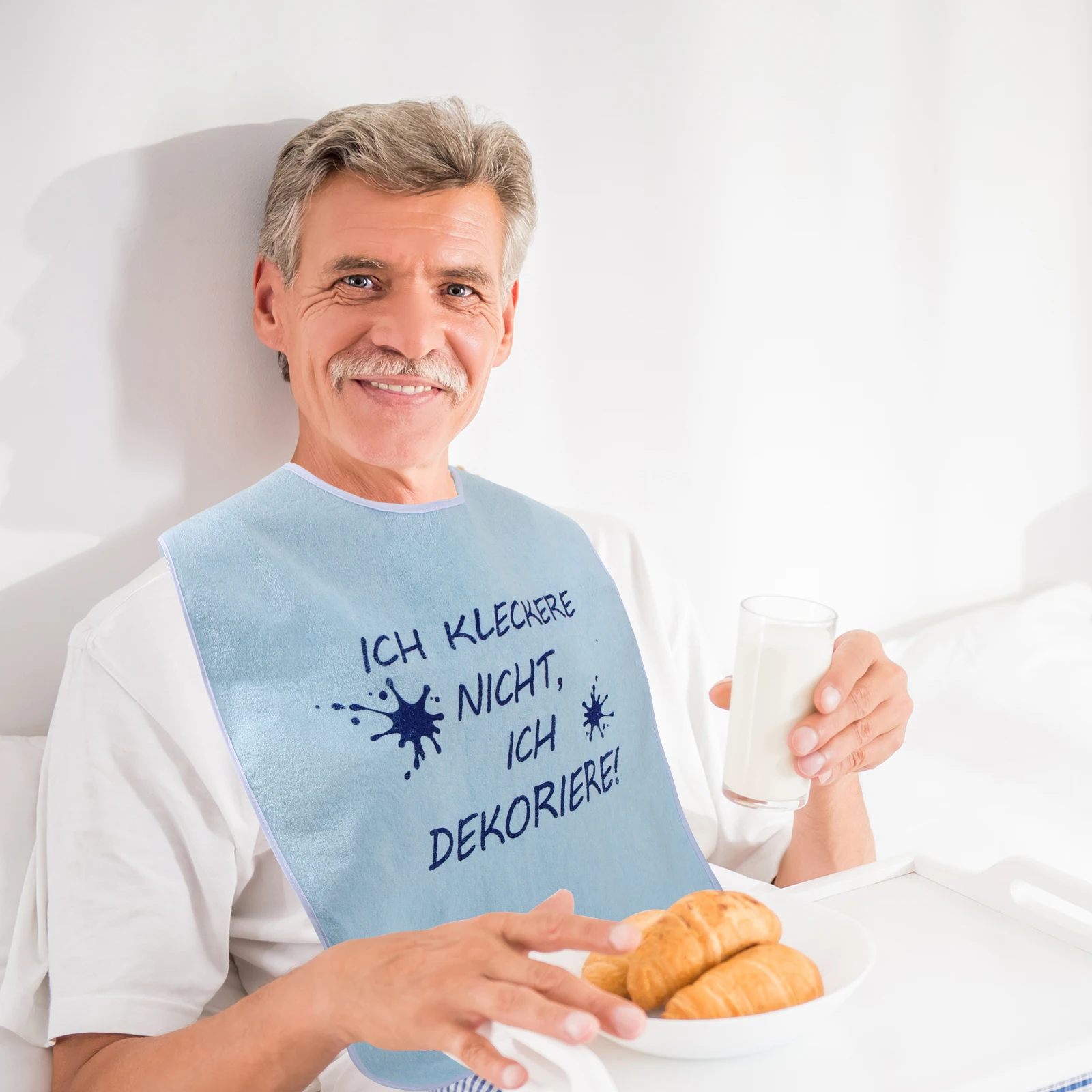 

Waterproof Cotton Reusable Washable Large Household Feeding Protection Clothing Men Women Seniors Patients Adults Eating Adult