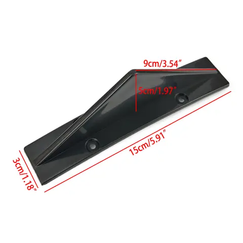 8 best sales rear bumper diffuser universal - №3