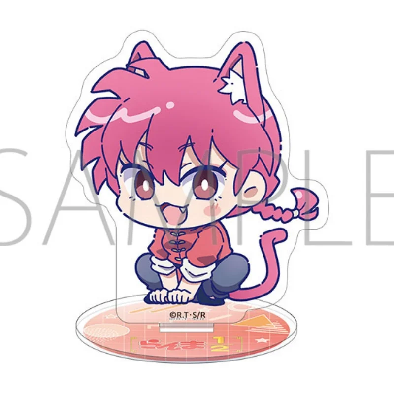 Anime Ranma Nibun-no-Ichi 10CM New Acrylic Standing Sign Board Keychain Decoration Desk Friends Gift Desktop Ornament Q Version