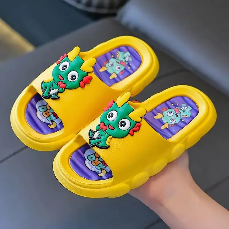 New Home Slippers Summer Children Cartoon Soft Shoes Boys Bathroom Girls Slippers Sandals Toddler Non Slip Beach Shoes Baby