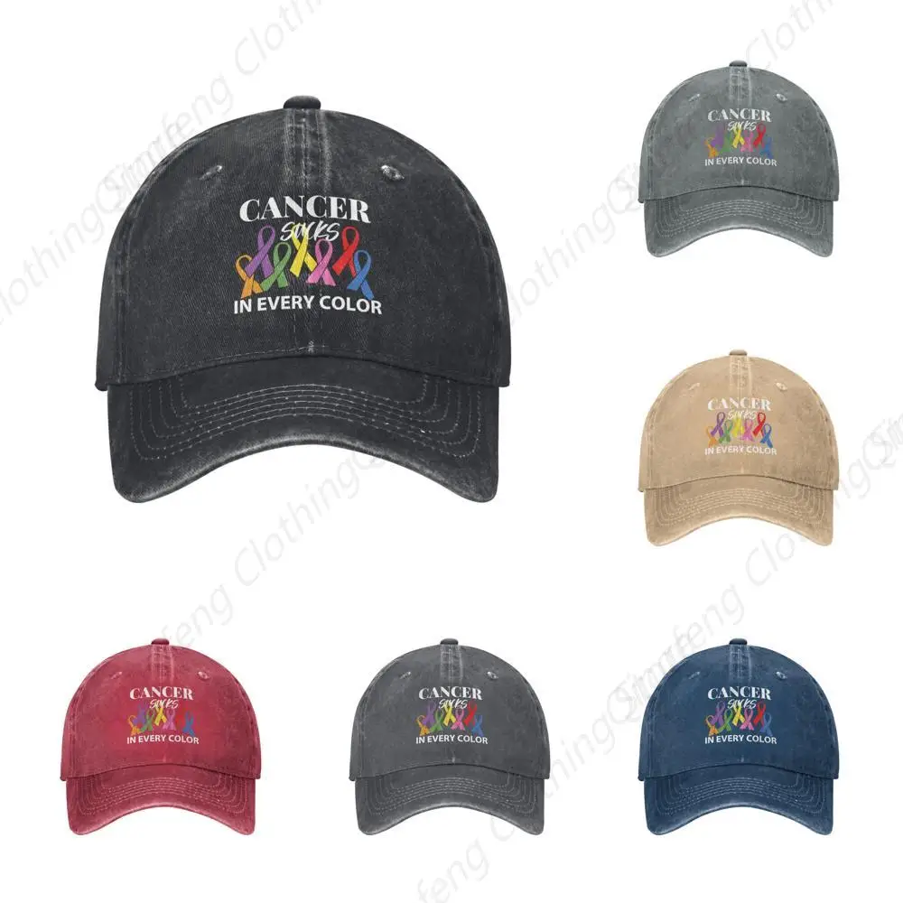 

Awareness Ribbons Baseball Cap Cowboy Hats for Men Women Sun Hat Adjustable Metal Buckle Dad Hats Running Workouts Hats Black