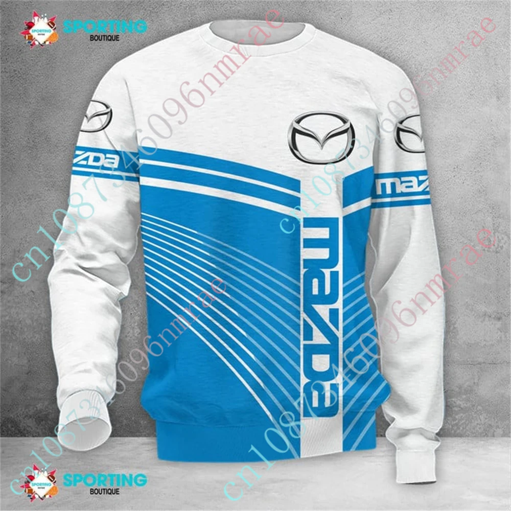 Mazda T Shirt For Men Women Casual Sweatshirt Harajuku O Neck Long Sleeve Anime Oversized T-shirt Unisex Clothing Custom Logo