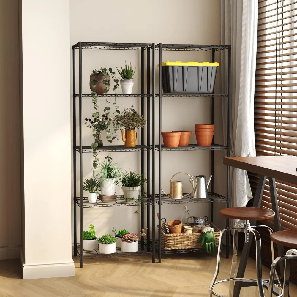 Hoforce Metal Wire Shelving Unit, organizador durável, perfeito para armário despensa, lavanderia de cozinha, 5 camadas, unidade, 5 camadas