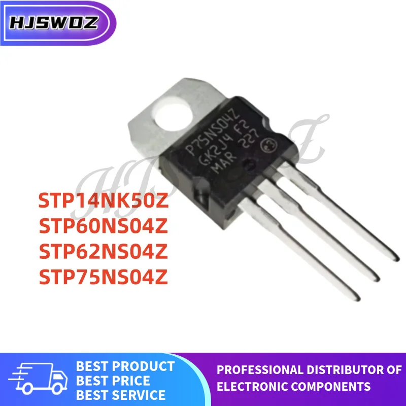 10Pcs/lot New STP75NS04Z STP62NS04Z STP60NS04Z STP14NK50Z P75NS04Z P62NS04Z P60NS04Z P14NK50Z TO-220 MOS FET