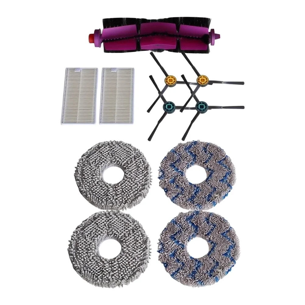 For Midea For W11 W11SE For W11 For Pro For W11 For Plus Robot Vacuum Parts Roller Brush Side Filters Mop Cloths For Cleaning
