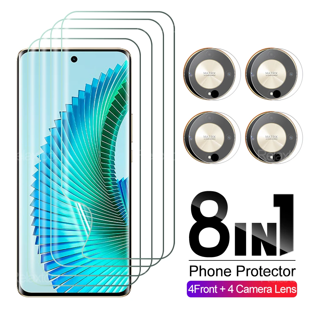 8-in-1 For Honor Magic6 Lite 5G Soft Hydrogel film For Honor Magic5 Lite Camera Lens Screen Protector on Honar Honur magic6 lite