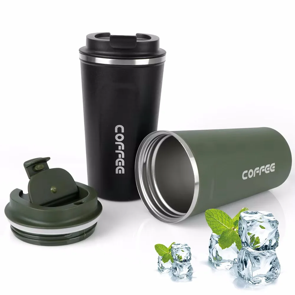 510 ML Thermobecher Doppelwandige 304 Edelstahl Kaffeetasse Tee Isolierflasche Thermoskanne Wasserflasche Auslaufsichere Thermoskanne Kaffee