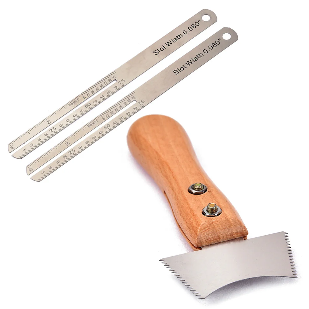 

Sawtooth Tool Guitar Repair Kit 37x29mm Fret Groove Clear Up for Acoustic Classical Electric Bass Ukulele Mandolin Best Gift