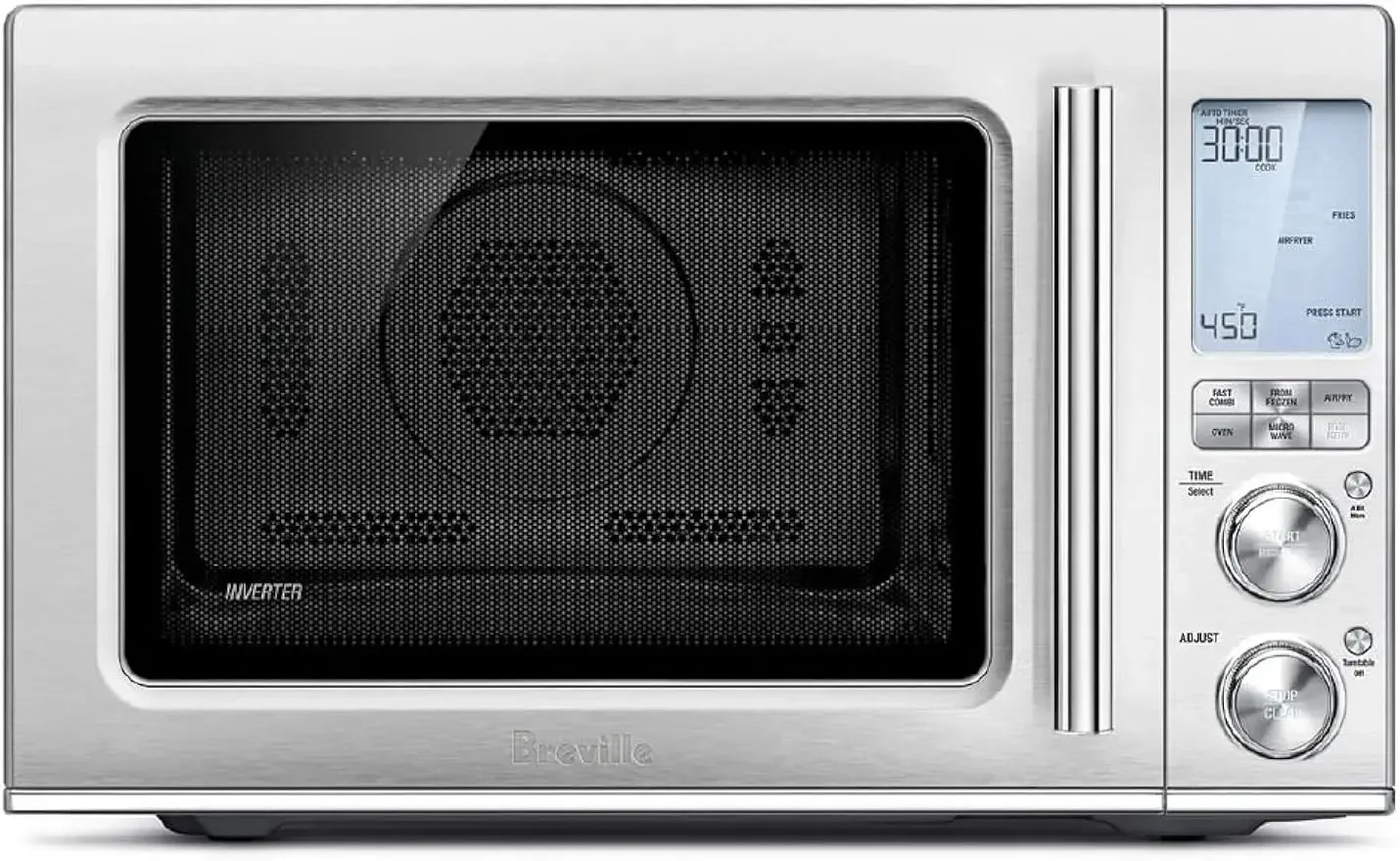 Breville-Combo Wave 3-in-1 Microwave Oven, Air Fryer and Toaster  Brushed Stainless Steel, BMO870BSS1BUC1