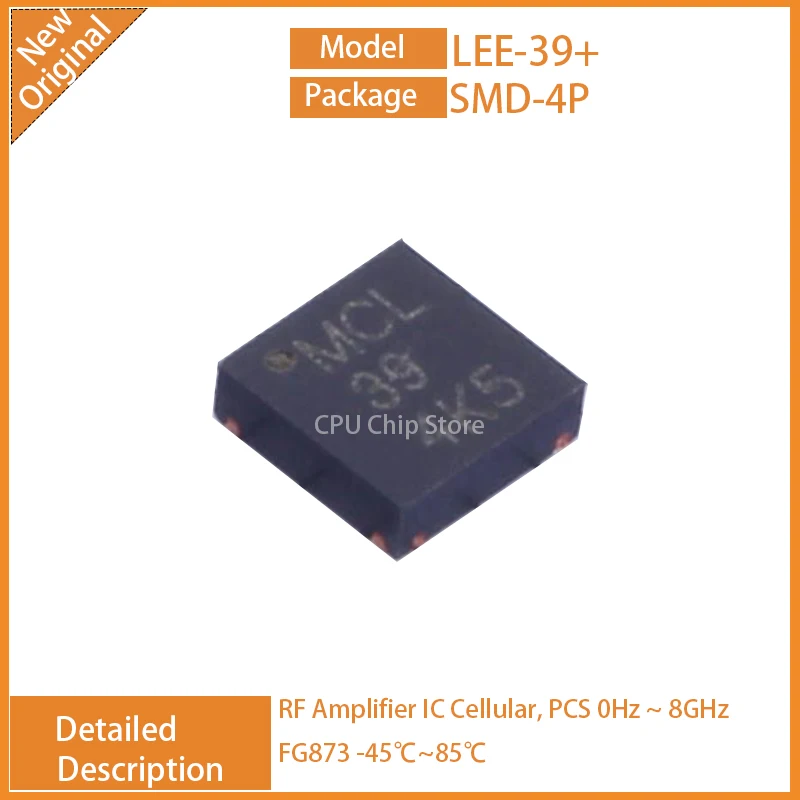 5Pcs/Lot  New Original   LEE-39+  LEE-39  RF Amplifier IC Cellular, PCS 0Hz ~ 8GHz FG873