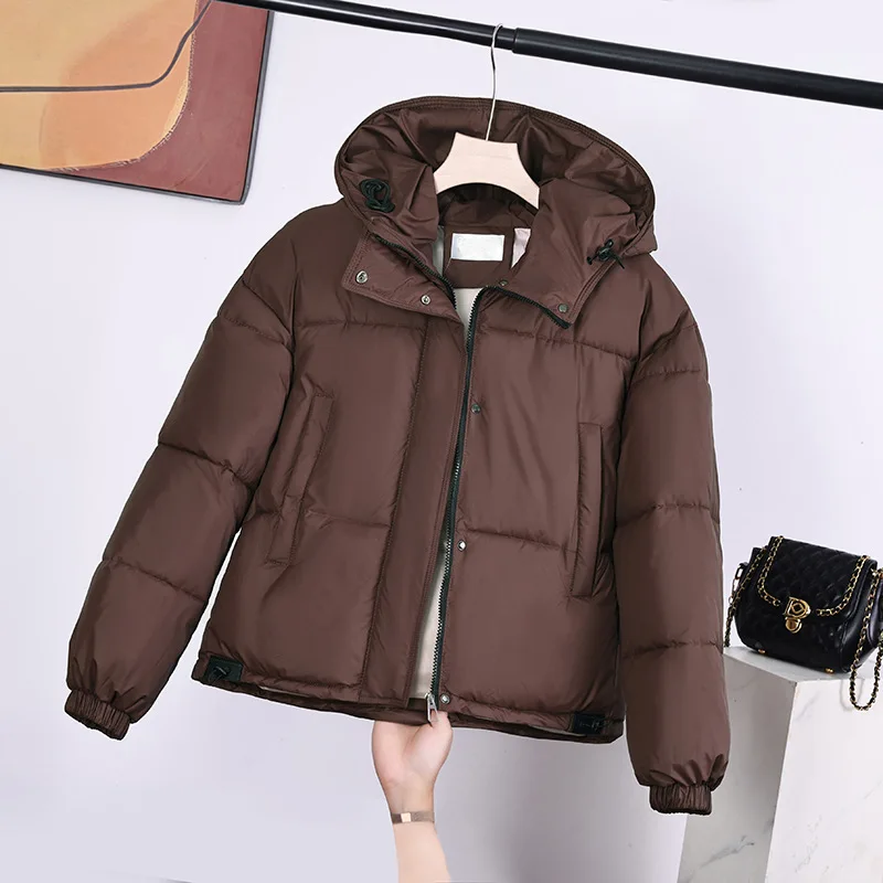 

Женская облегающая хлопковая куртка, зимняя легкая короткая свободная верхняя одежда в стиле хлеба, Новое поступление, модная, маленький размер, приятная