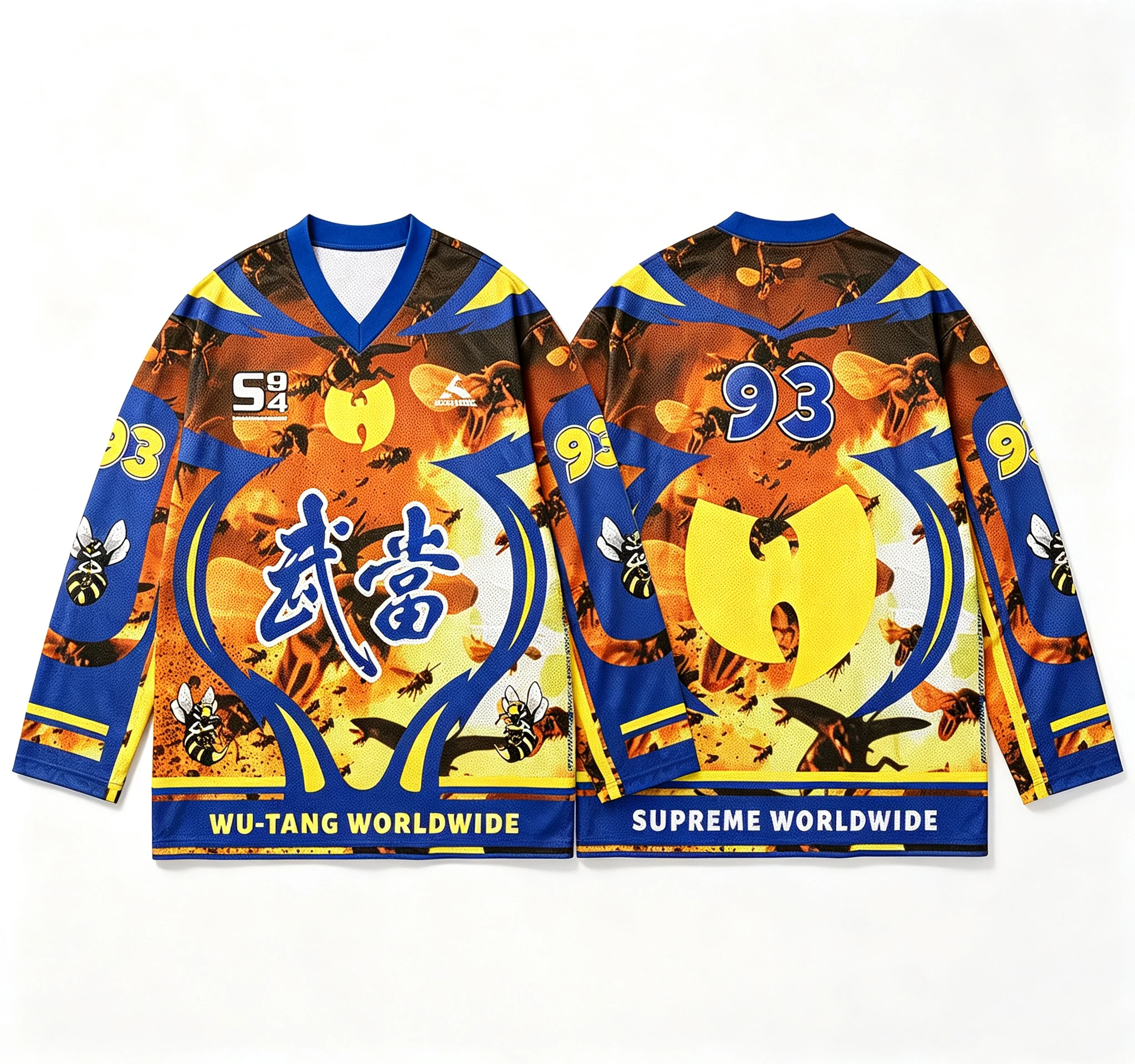 2026 Wu-Tang Clan Long-Sleeved Top, 3D Printing Process Design, Grid Speed Drying Breathable and lightweight Outdoor Sports Top