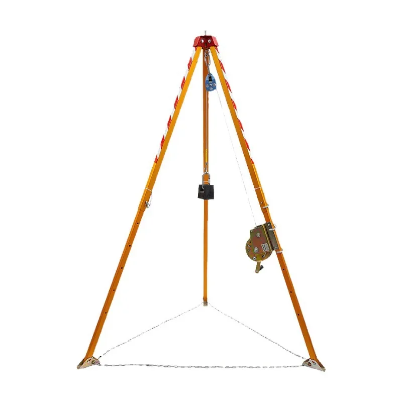Rescue tripod, retractable fire rescue frame, aluminum alloy material