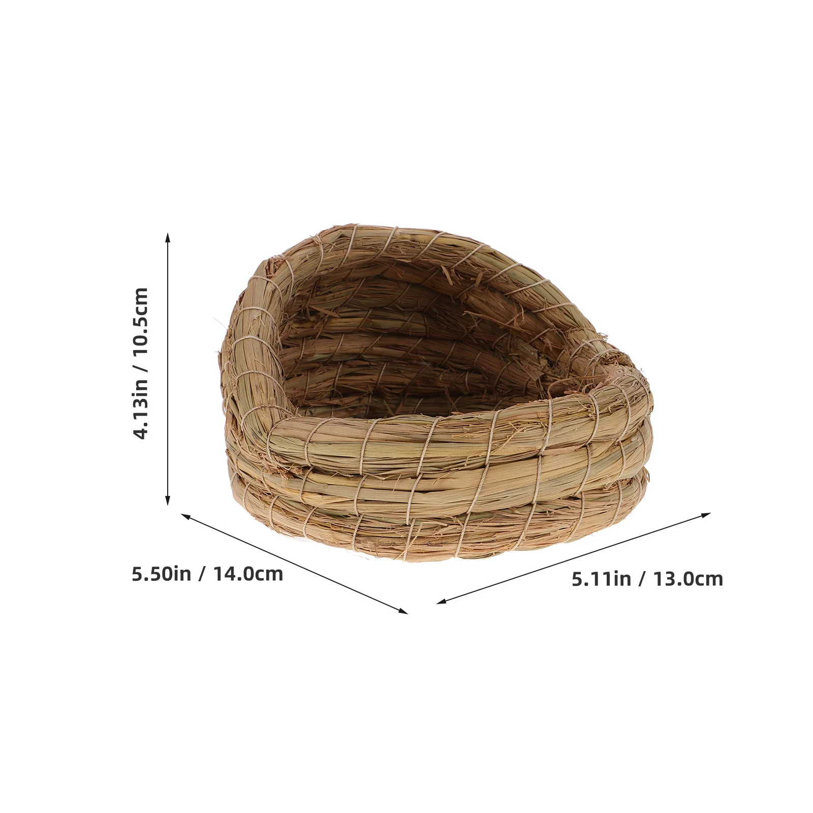 2 قطعة القش الطبيعي المنسوجة حظيرة الدجاج النعال عش وضع الحيوانات الأليفة الصغيرة سرير النوم دافئ مريح دائم