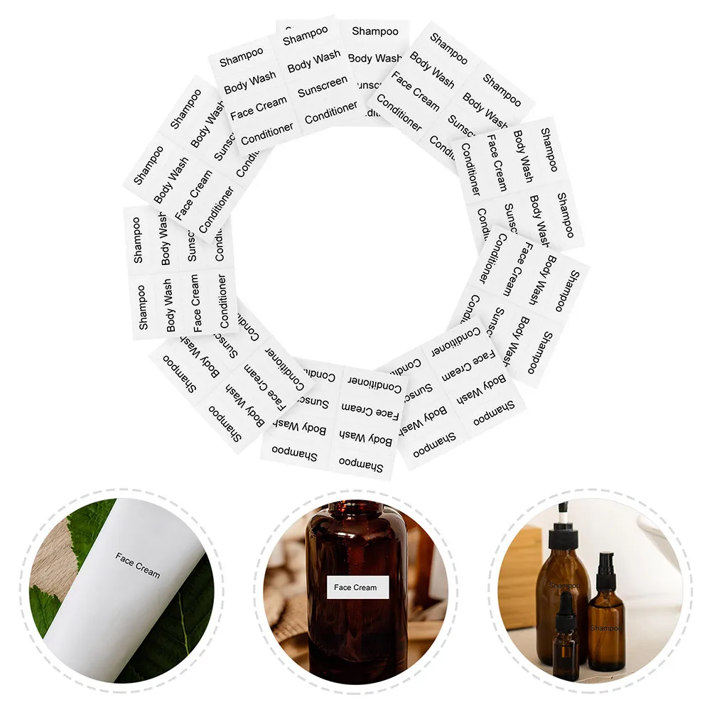 

12 листов премиальных этикеток-наклеек для ванной комнаты: для косметики, средств по уходу за кожей, туалетных принадлежностей, легко наносятся, самоклеящиеся, влагостойкие