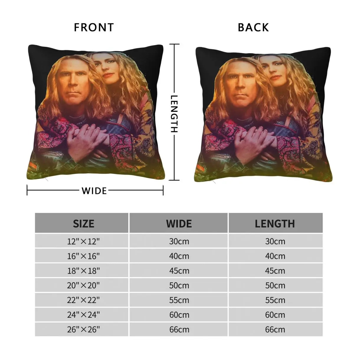 Eurovision Fire Saga Square Pillowcase Polyester Linen Velvet Printed Zip Decor Pillow Case Home Cushion Cover 18
