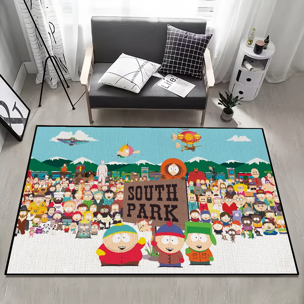 

Door Mat s-South Anti-Slip Kitchen p-Park funny Bedroom cartoon Handmade Tufted cute Rug Carpet Living Room Entrance Decoration