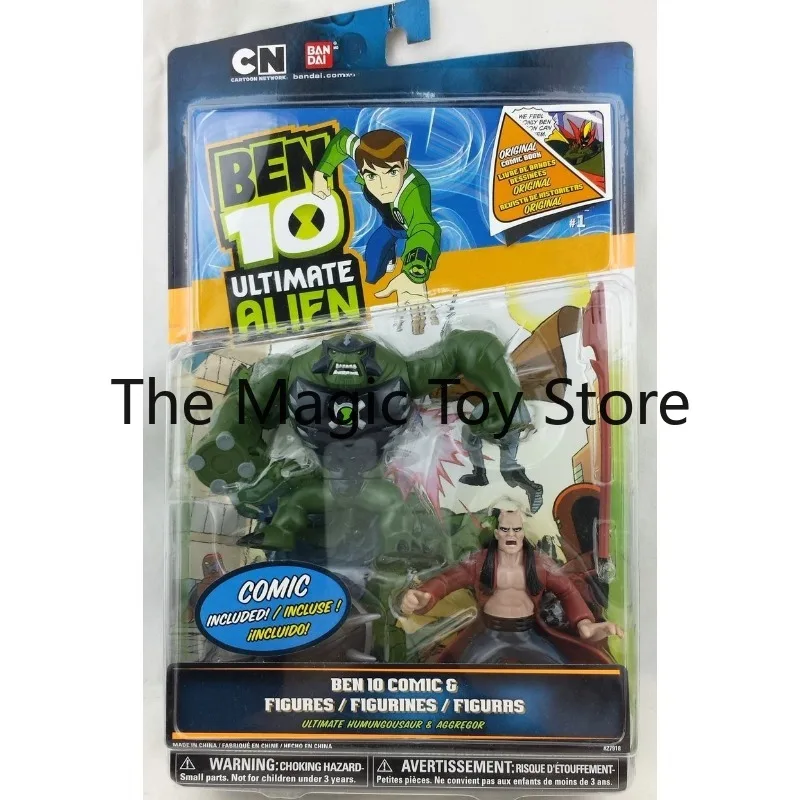 Original Bandai Ben 10 God Tyrannosaurus, Four-Armed Overlord, Diamond War God, Alien Tian Xiaoban Action Figure Collectible Toy