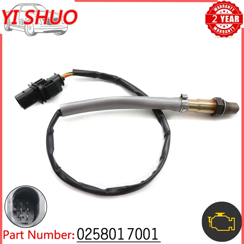 Car Lambda O2 Oxygen Air Fuel Ratio Sensor 0258017001 For Hyundai ACCENT i30 i40 VELOSTER Kia pro CEE'D RIO Soul 1.6L 2010-2017