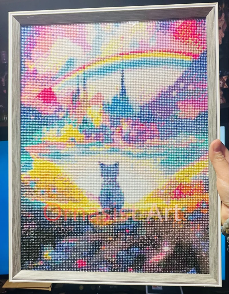 100% الجنية الغبار الماس اللوحة 2025 جديد الكرتون فتاة كامل كريستال فسيفساء التطريز 5d Diy بها بنفسك عبر الابره عدة ديكور المنزل هدية