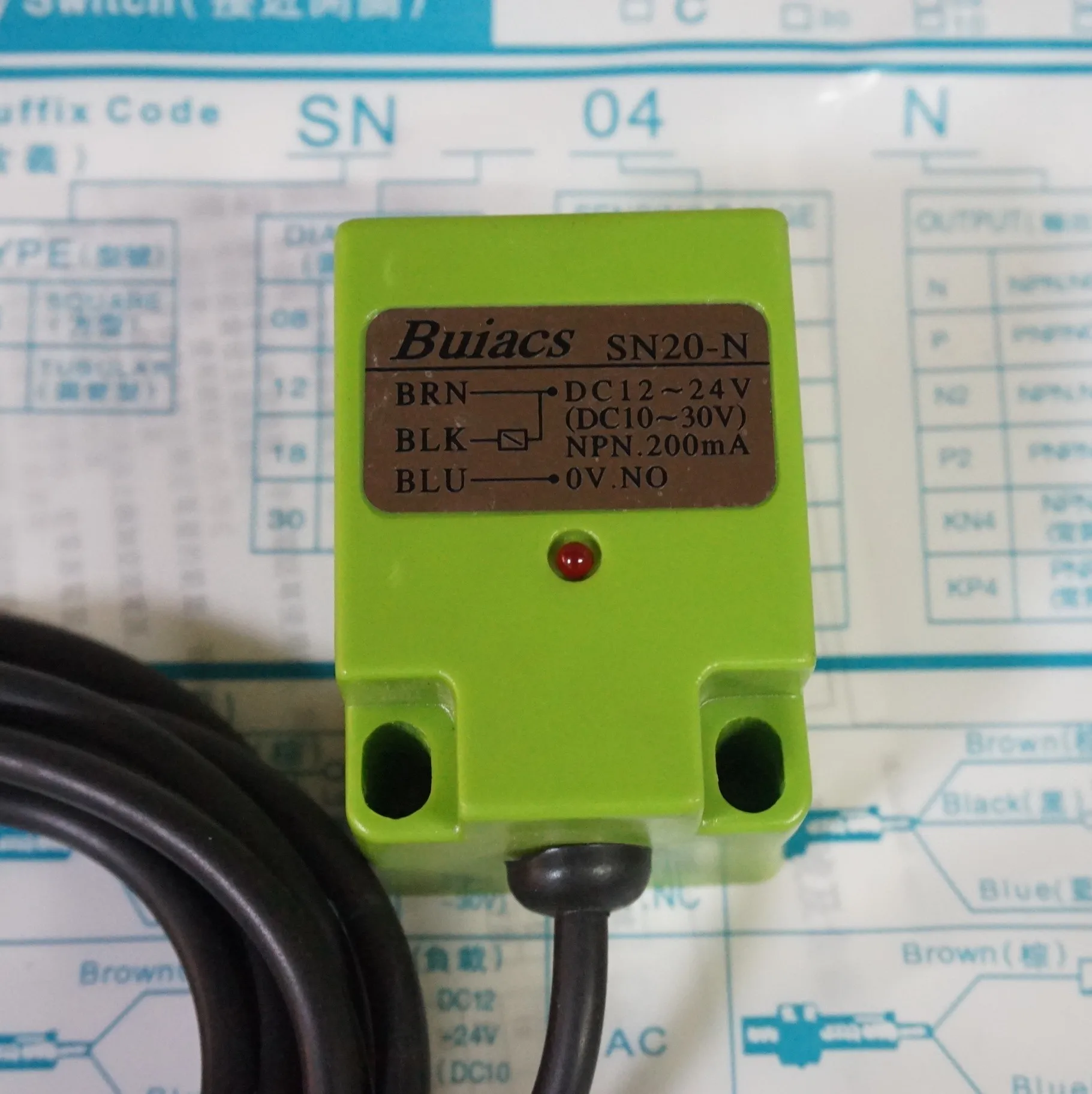 

Jianli BUIACS Inductive Proximity Switch Sensor SN20-N DC Three wire NPN Normally Open