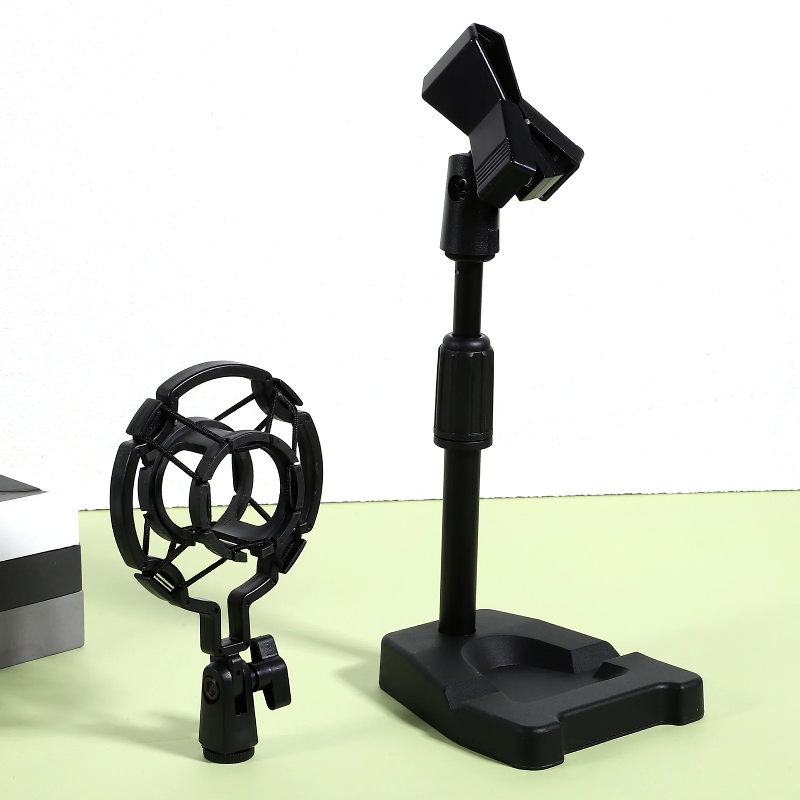 

Table Mic Stand Bracket Shock Mount Spring Clip Stable Base Online Classes Games Speeches Microphone Stand Microphone Bracket
