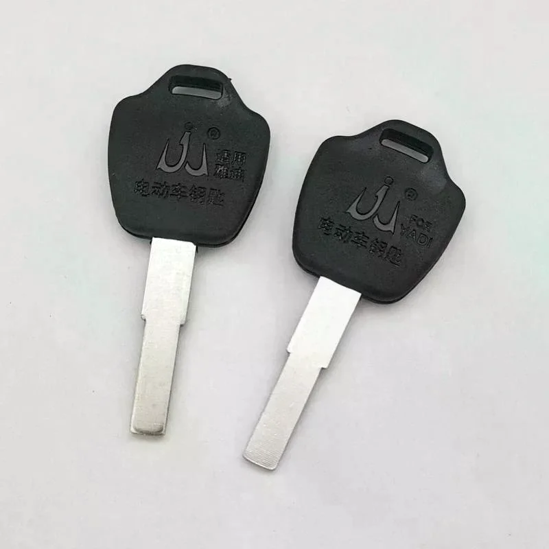 2Pcs Key Blank For Electric Bike Metal Blade Anti-corrosion For Electric Scooter Owners Locksmiths Key Duplication