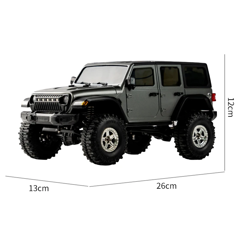 JJRC C8801 1:18 RC Car Full Scale Wrangler Climbing Off Road Car Jeep Model samochodu Przedni i tylny amortyzator Zabawka zdalnie sterowana dla