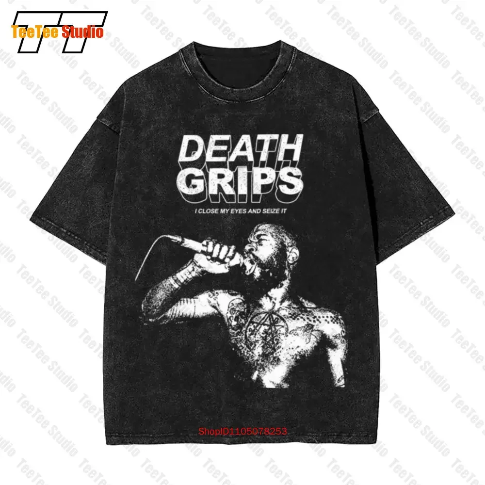 Death Grips I Close My Eyes And Seize It Logo Vintage Oversized T-Shirt 3I65