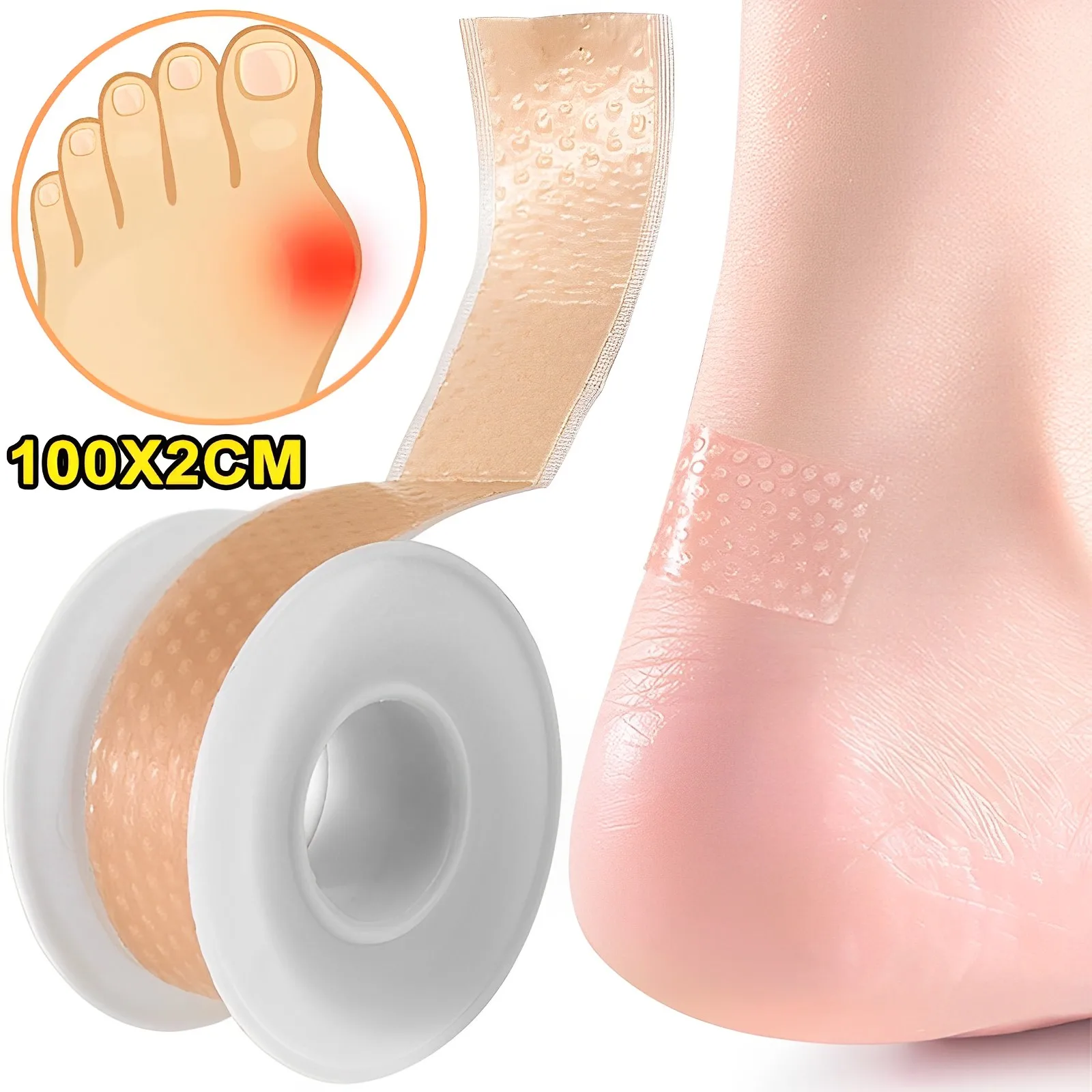 Silicone Gel Heel Cushion Protector Foot Feet Care Shoe Pads Insert Insole Sticker Useful Women Heel Protector Cushion Tapes