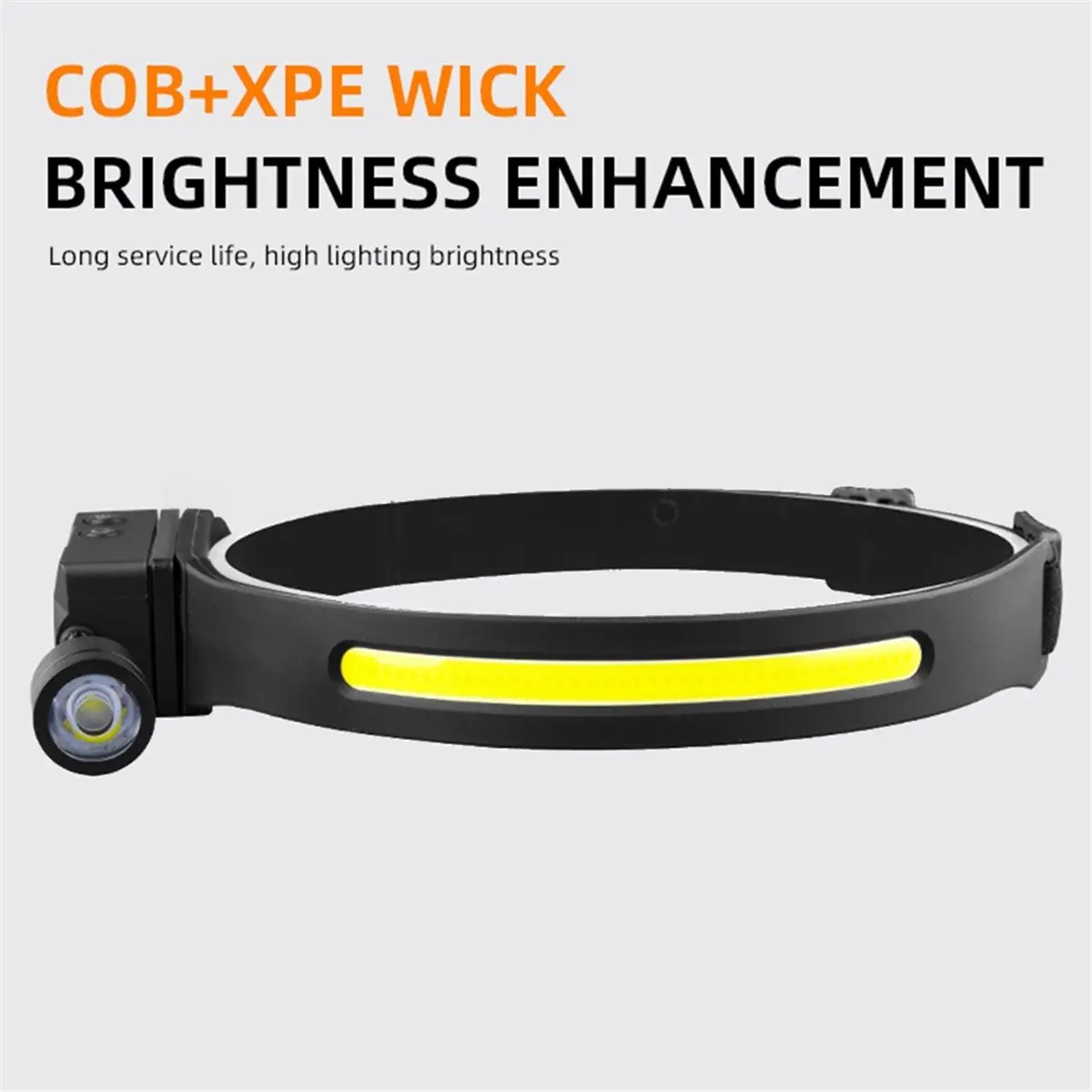 

Rechargeable Headlamp with Detachable Side Flashlight, Motion Sensor Light for Mechanics, Hiking, Outdoor Work