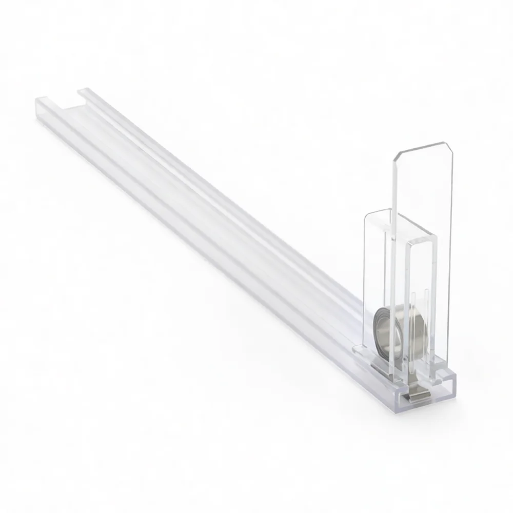 Automatic Retail Shelf Pusher For Convenience Store Cosmetics Organizer Spring Powered Display Rack Adjustable Dividers