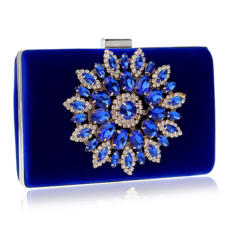 Single Side Sun Diamond Crystal Evening Bags Clutch Bag Hot Styling Day Clutches Lady Wedding woman bag Rhinestones Purse