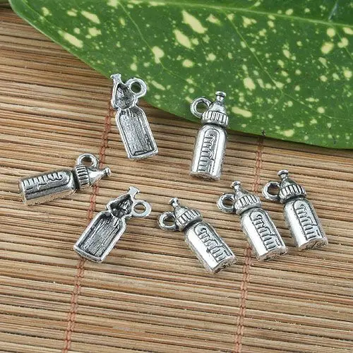 20pcs 17x5.8mm,hole:1.2mm Charm little feeding-bottle pendant G1222