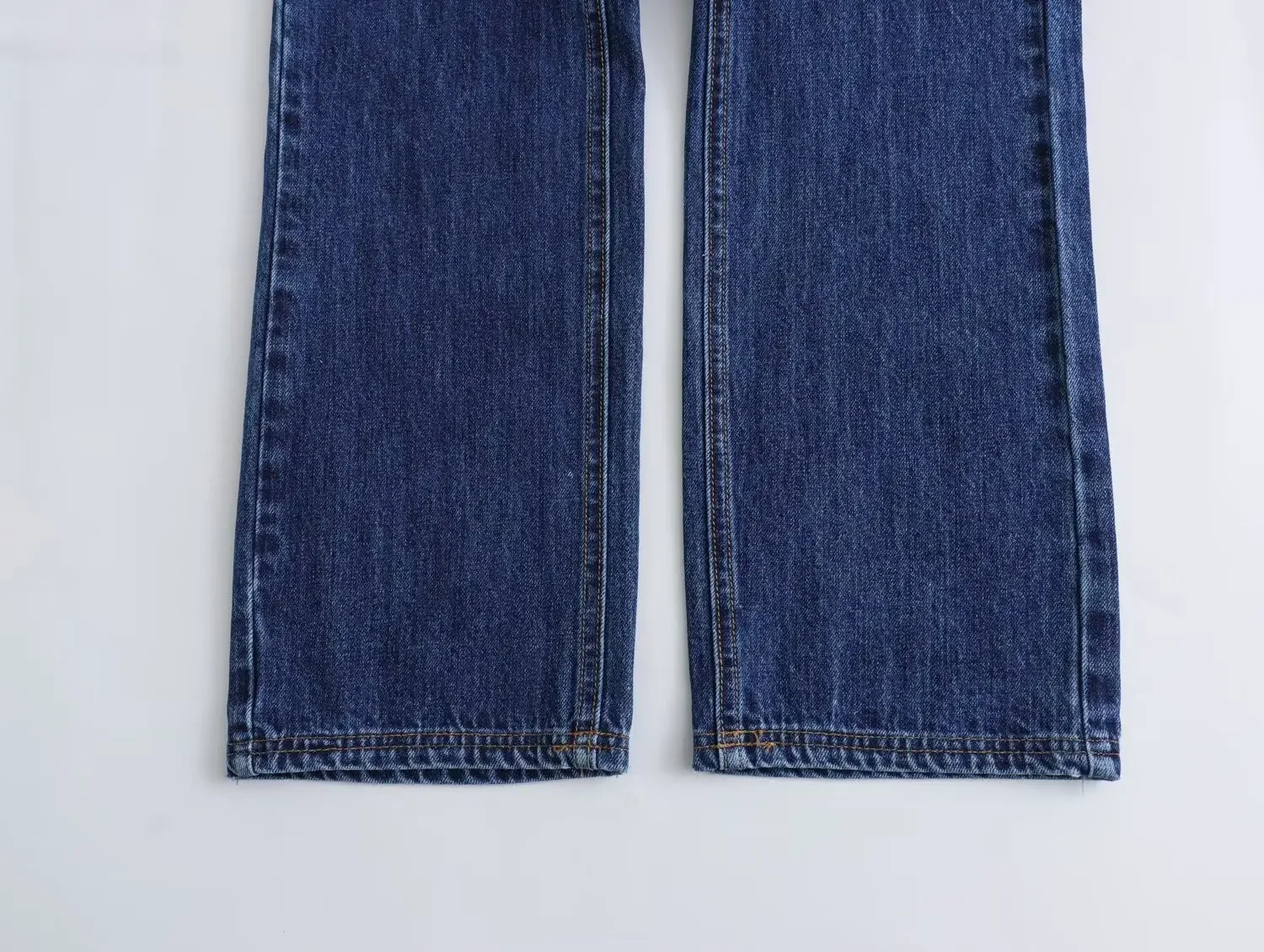 Jeans retrô de cintura alta feminino com botões, calças de tecido jeans, moda chique, Joker, novo, 2022