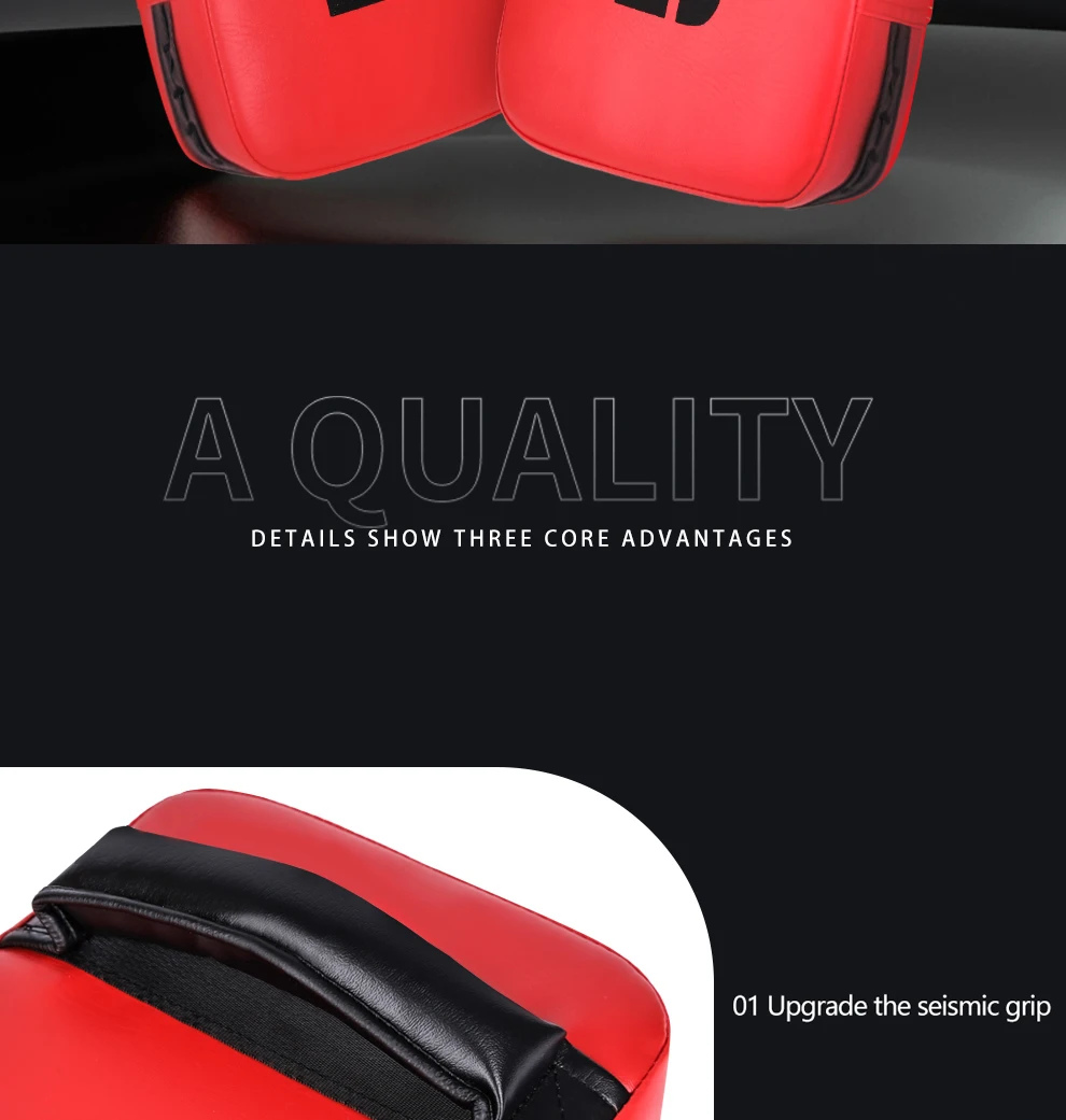 1-teiliges Box-Fußziel, Handzielpolster, MMA-Muay-Thai-Pads zum Treten von Taekwondo, Boxtrainingsausrüstung für Kinder und Erwachsene – Detail 5