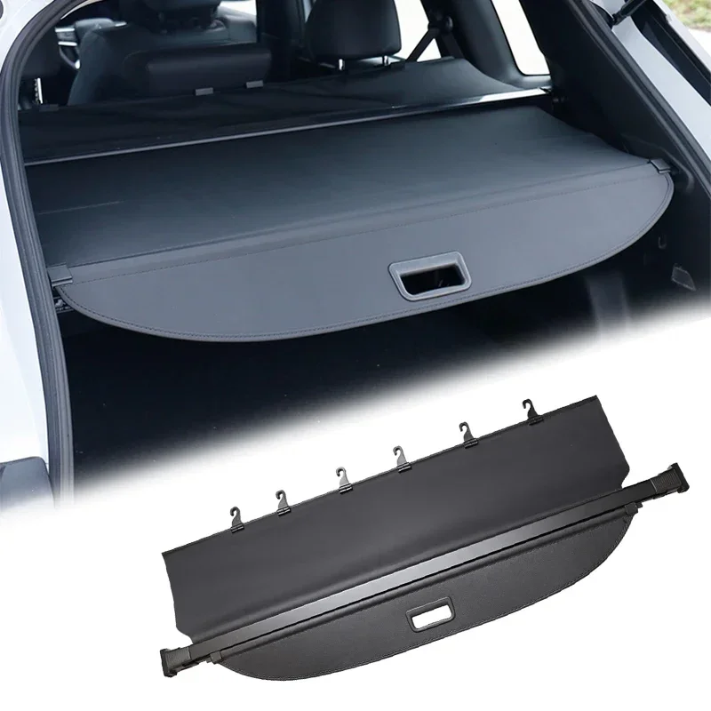 สําหรับ Kia Carens 2009-2013 ไฟท้ายอัตโนมัติกล่องอุปกรณ์ตกแต่งภายใน 5 ที่นั่ง Retractable Trunk Cargo Cover