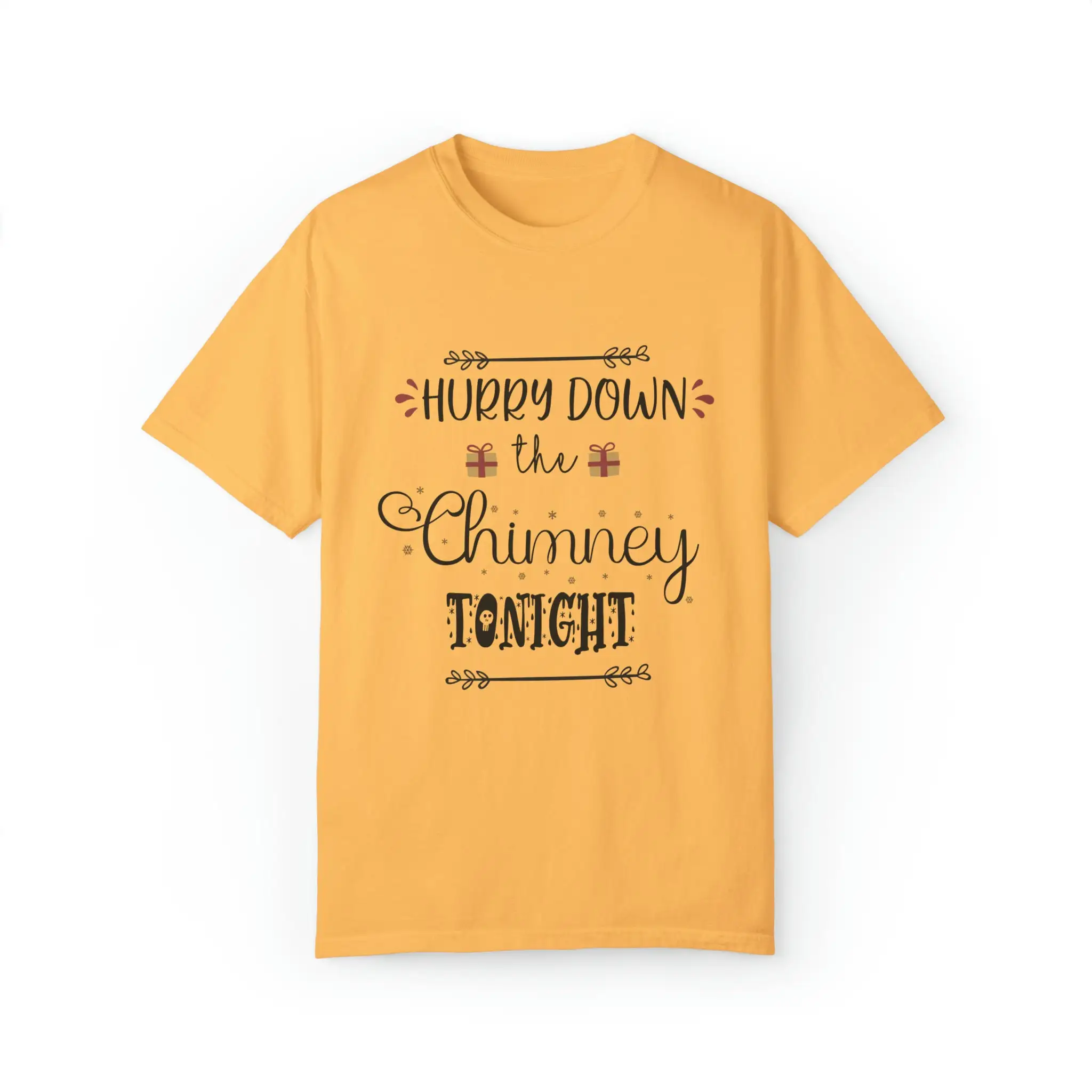 Funny Christmas T Shirt 'Hurry Down The Chimney Tonight' Holiday Matching Group Custom Personalized