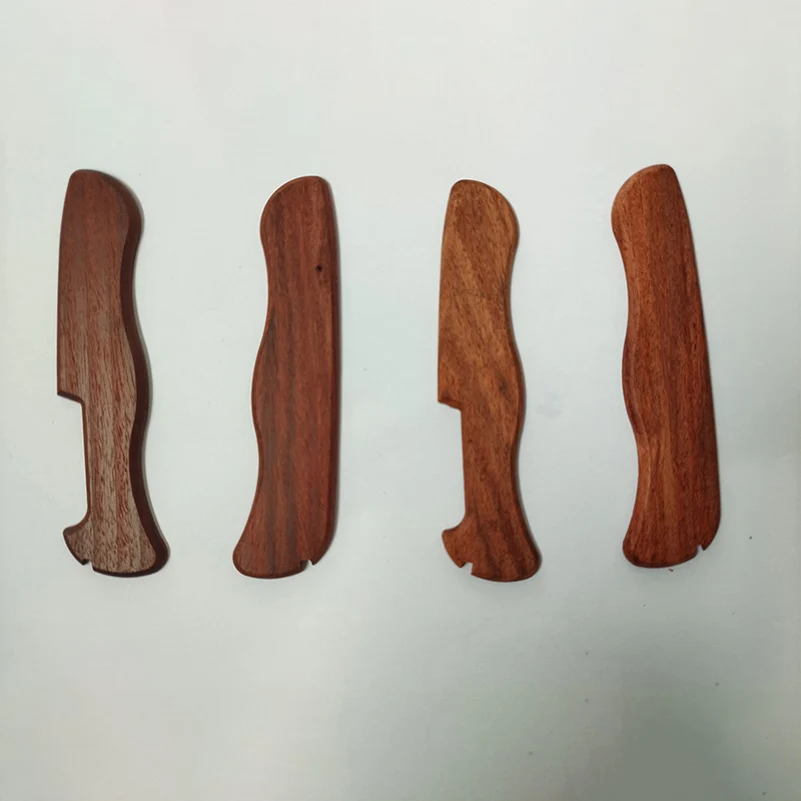 1 par de remendos de haste de faca de material de madeira maciça natural para facas do exército suíço victorinox de 111mm saca-rolhas cortado mw4de