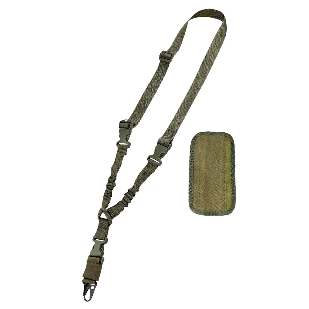 

American Style Single-Point Sling Strap with Shoulder Pad Quick-Release Safety Rope Belt Heavy-Duty Nylon Outdoor Game Task Rope