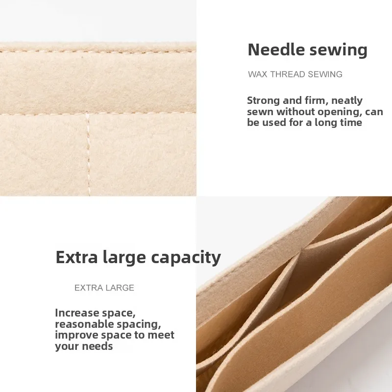 Сумка-органайзер, вставка для женской сумки Mollie 25, модная прочная сумка для хранения, внутренняя модификация, аксессуары для сумки